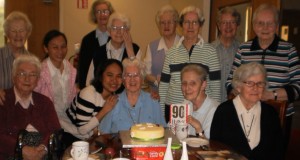 Sr. Helen Reynolds celebrating her 90th  birthday