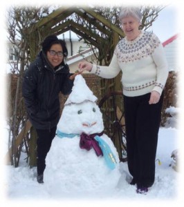 Snowy days in Lucan, Ireland