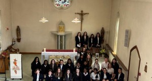 Visit of Sacred Heart Language College to the Heritage House and Tomb of Euphrasie Barbier (Marie du Coeur de Jesus) - Foundress of the Sisters of Our Lady of the Missions, Sturry, Kent.
(Photo with permission)